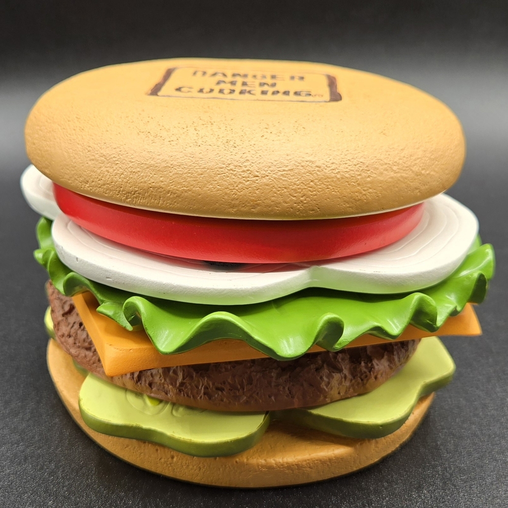Cowboy Pete Danger Men Cooking BBQ Burger Hamburger 8 Piece Coaster Set